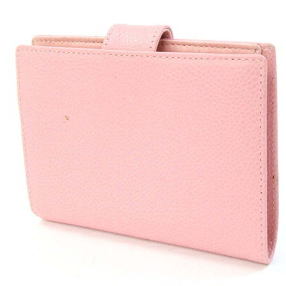 CHANEL Authentic Pink Caviar Leather Logo Wallet - Picture 2 of 10